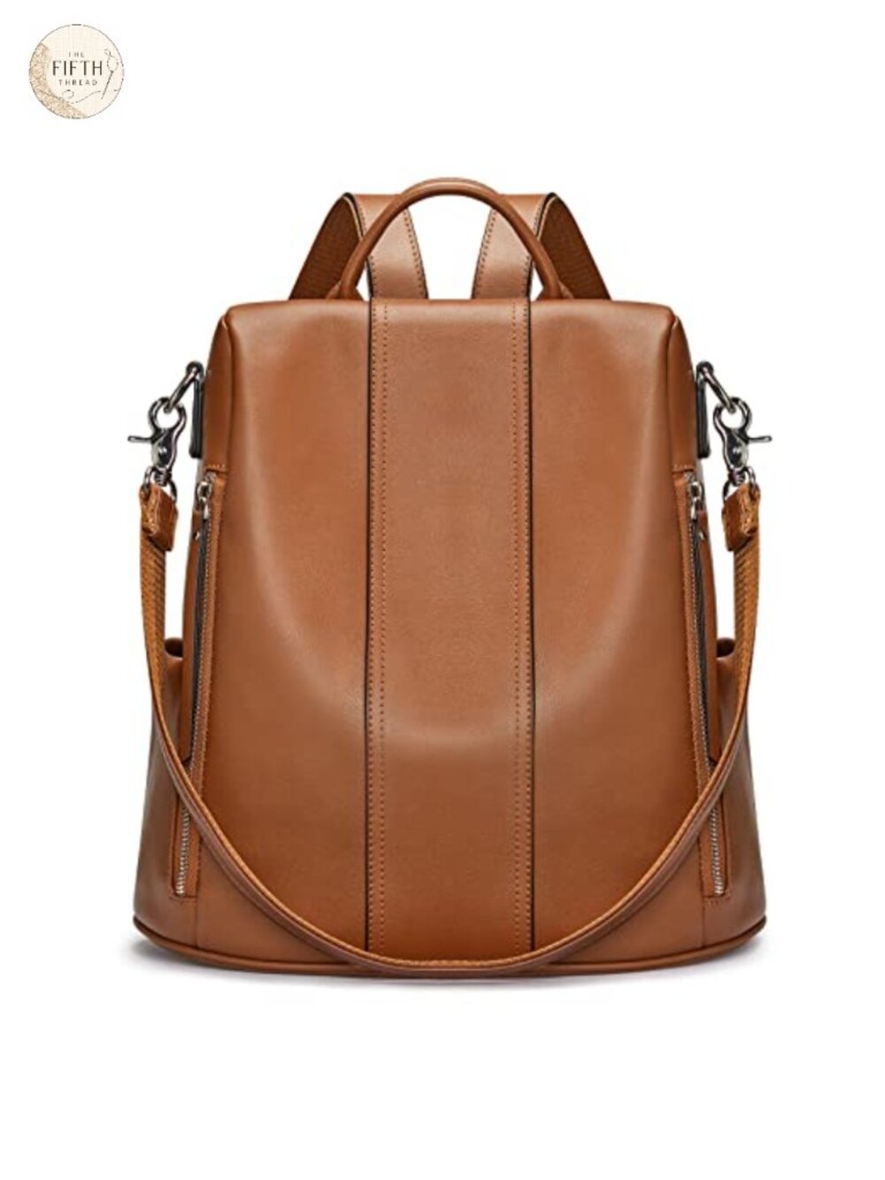 Genuine Leather Anti-Theft Fashion Backpack Purse for Women 3-in-1 Travel